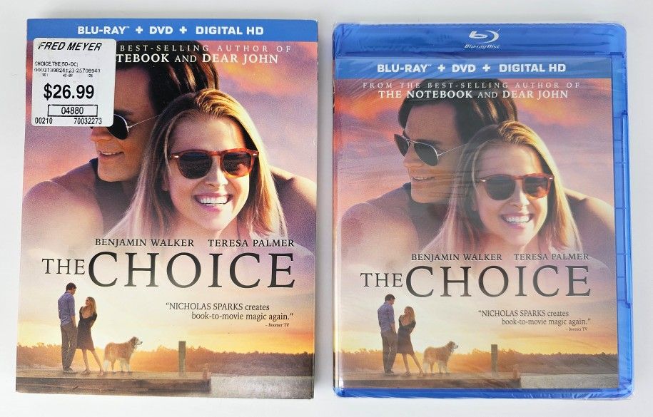 The Choice [Blu-ray + DVD] Nicholas Sparks *NEW/SEALED*