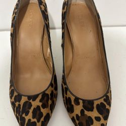 J.CREW Leopard Heels. 