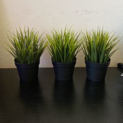 IKEA Set Of 3 Fake Plant Decor 