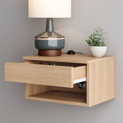 Floating Wall-Mounted Nightstand with Drawer