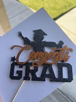 Congrats Grad Cake Topper 