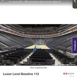 Mavs Clippers Lower level Section 112 2 Tickets