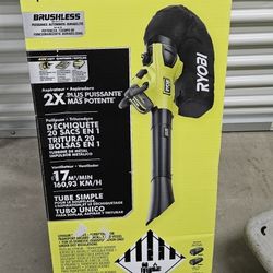 Ryobi 40V brushless jet fan blower / Vacuum Kit