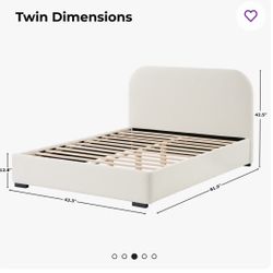 Twin Platform Bed 