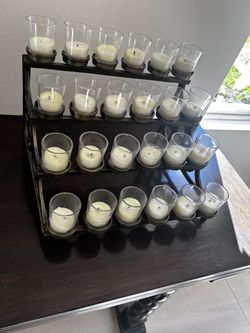 Vintage Bronze Scrolled Candle Holder 24 Candles