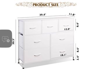7 Drawer Fabric Dresser