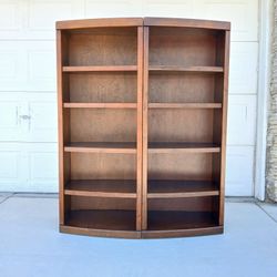 Casual Life Curved Solid Wood Bookshelves 