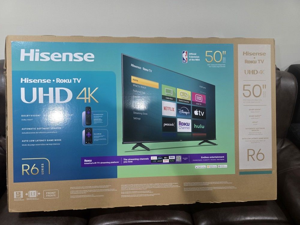 Hisence 50" 4k Uhd Roku Tv