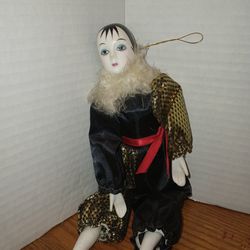Vintage 1980s Porcelain Ballerina Clown Doll You$23 F