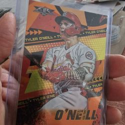St.Louis Cardinals Tyler O'Neill '22 Topps Fire Foil Serial Number 86/299 Baseball Card 