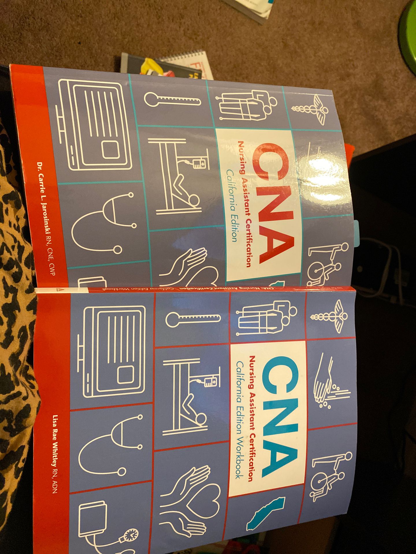 CNA certification book and workbook California Edition