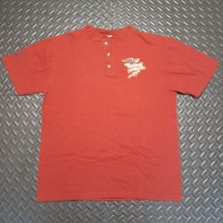 Harley Davidson 3 button jersey style short sleeve shirt no collar never worn