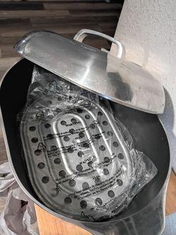 Aluminum cast oval pot