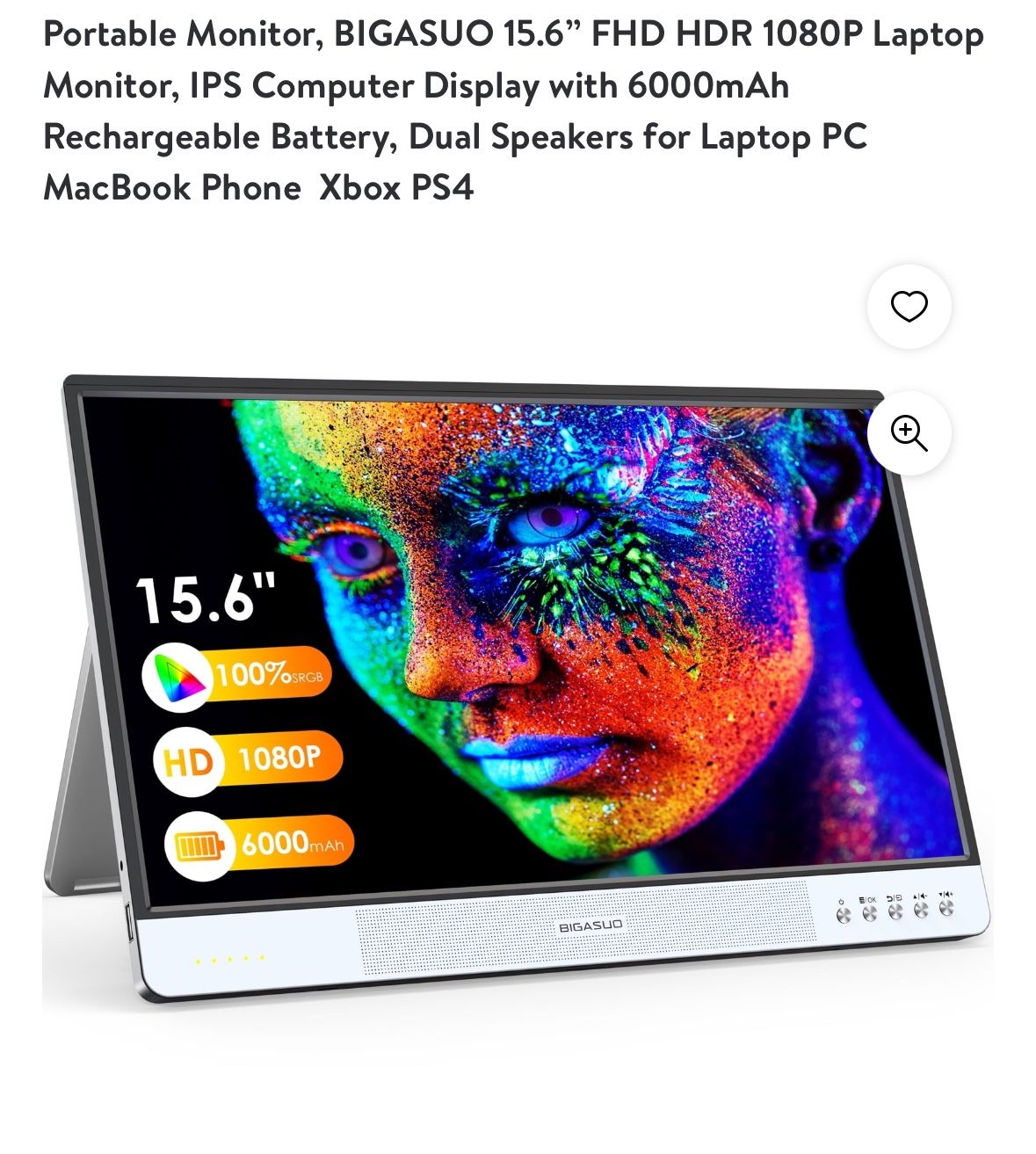 Portable Monitor 15.6