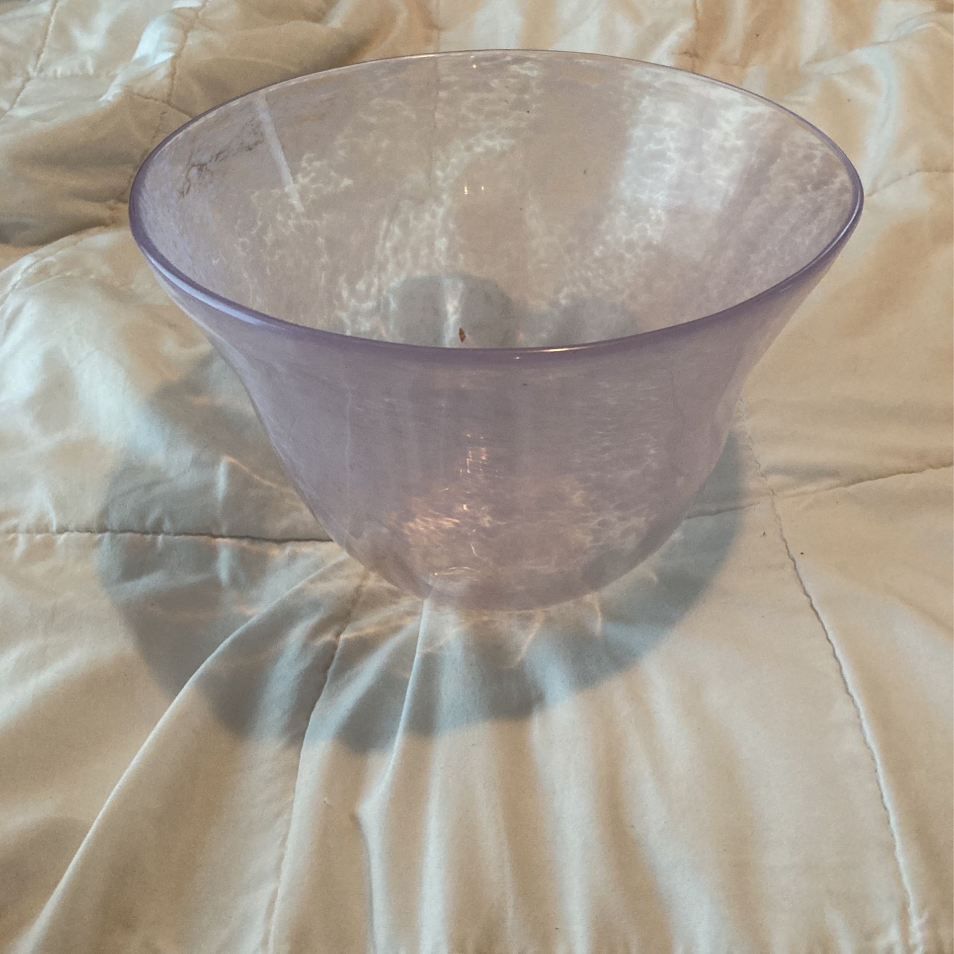 Large Glass Handmade Colored Bowl