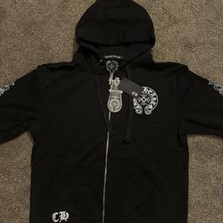 Chrome Hearts Zip Up Hoodie Los Angeles Size L 
