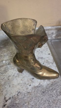 Vintage brass boot by Leonard silver company