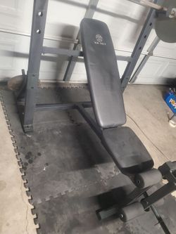 Olympic Weight Bench With Adjustable Bench, leg developer & Weight rack (Bench only no weights or bar)