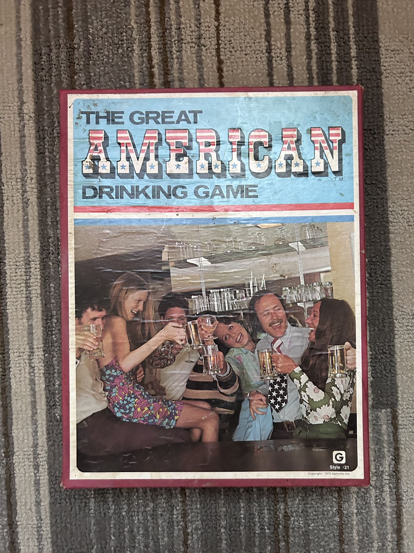 Vintage Great American Drinking Game Board Game