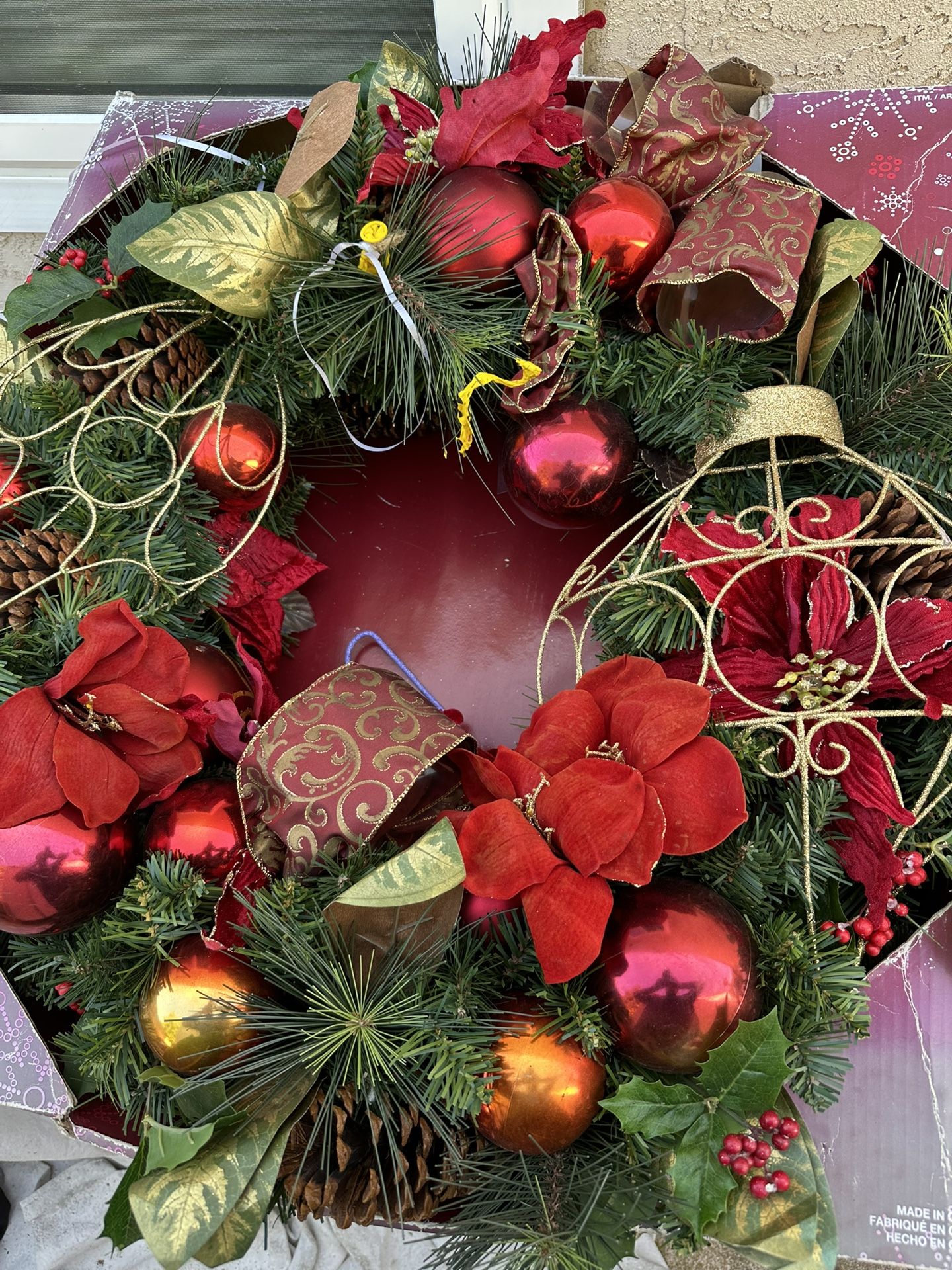2 Kirkland Holiday Wreaths