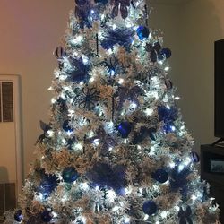 Blue and silver Christmas Decorations