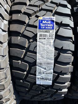 BFGOODRICH MUD TERRAIN T/A KM3 37x13.50 R20 TIRES FOR SALE!!!!!