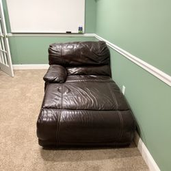 Brown Leather Recliner 