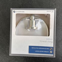 Glacier Bay Sebring Towel Ring in Polished Chrome, (1004 987 124) "NEW"