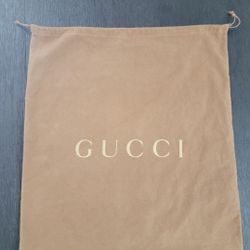 Gucci X-Large Drawstring Dust Bag measures ~ 22 X 23”
