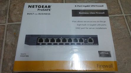 NETGEAR ProSAFE 8 port VPN FIREWALL