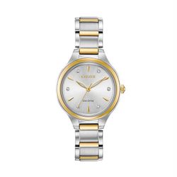 Citizen Women's 29mm Eco-Drive Diamond Accent Two Tone Stainless Steel Watch