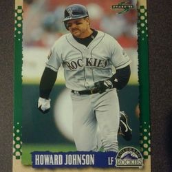 Howard Johnson 1995 Score Colorado Rockies #505 Baseball Card Vintage Collectible MLB Hall Of Fame HOF
