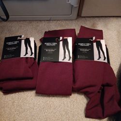 Vera Wang Fleece Tights. New.