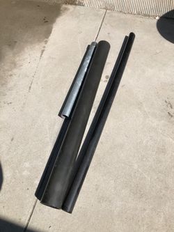 Black PVC Pipes and Metal Conduit Lot