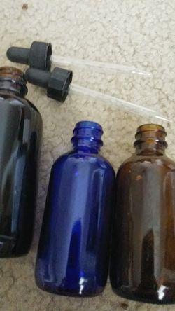 ALL GLASS BOTTLES AND DROPPERS