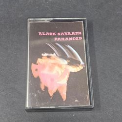 Black Sabbath Paranoid Cassette Tape Vintage 1976 NEMS NEC 6003 Ireland Import