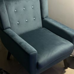 Blue  Velvet Chair