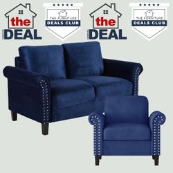 BLOW OUT SALE: 2-PIECE SET: LOVESEAT & CHAIR 