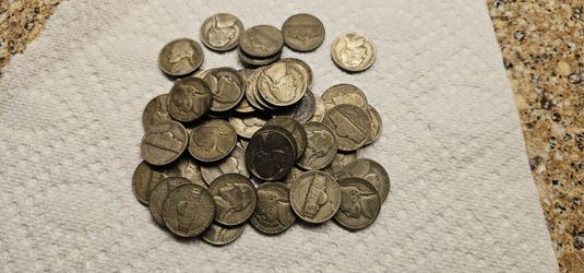Lot Of 100 Silver World War II Nickels 