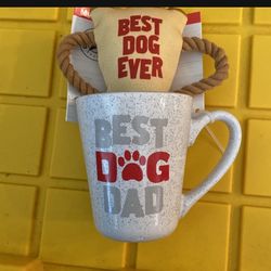 Father’s Day Dog Mug And Chew Toy