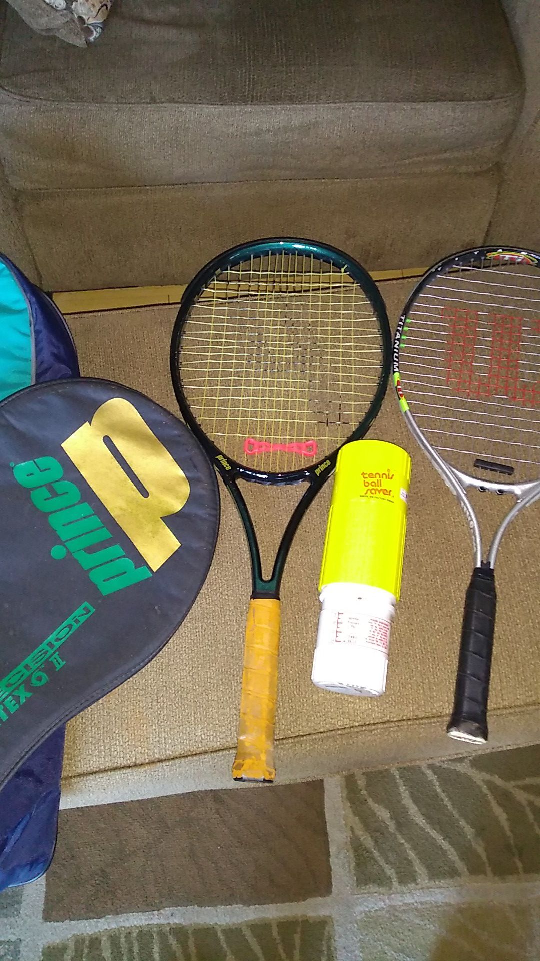 Tennis rackets and carry case.