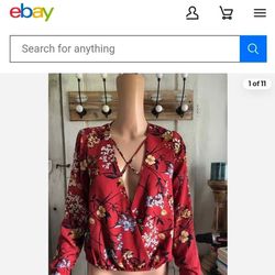 Women's Size M  Forever 21 Floral Top