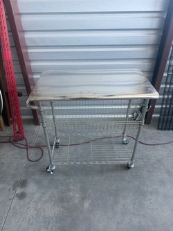 Stainless Steel Rolling Cart