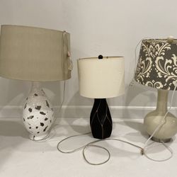 Lamps  $10 Each
