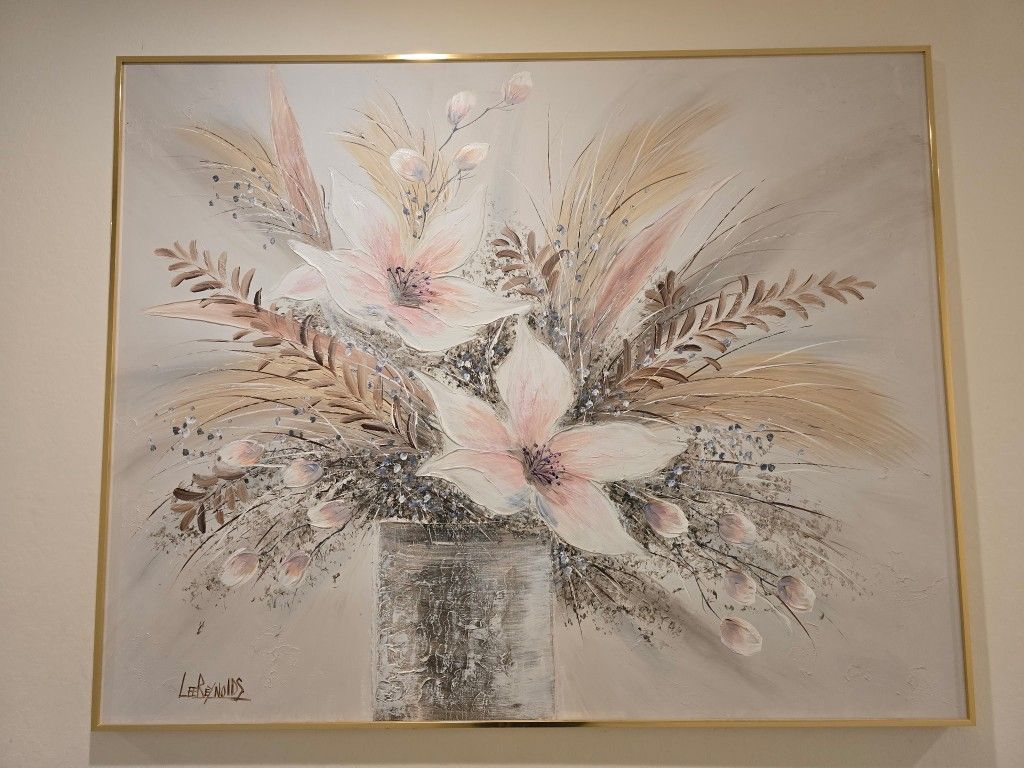 Extra Large Lee Reynolds Floral Painting