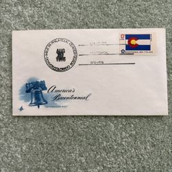1976 Event Cover Colorado Centennial In Becoming A State With A 13¢ Stamp #1670