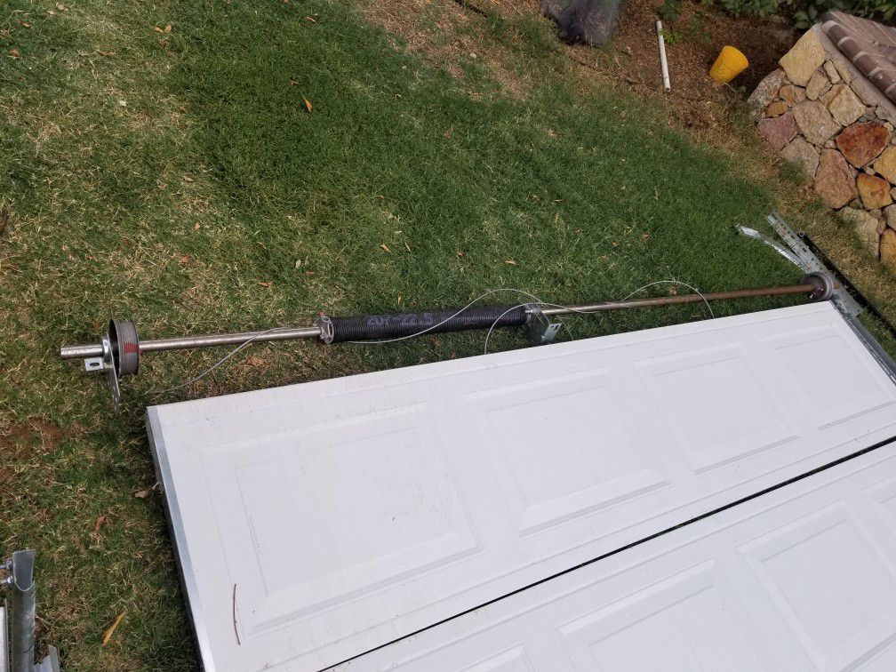 Garage door and opener