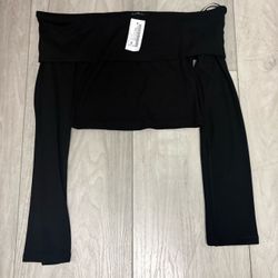 Cropped Off Shoulder Long sleeve Size S