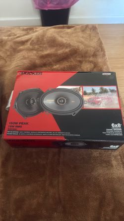 Kicker KSC680 6x8 Coaxial Car Speakers