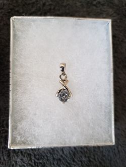925 Sterling silver CZ pendant